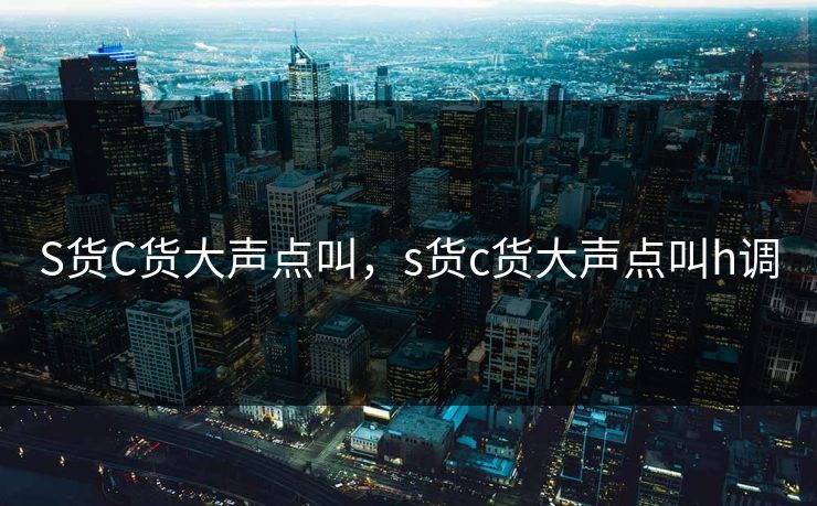 S货C货大声点叫,s货c货大声点叫h调